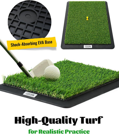 Professional Golf Hitting Mat with Swing Path Feedback and Impact Detection for Indoor and Outdoor Training – Ideal Golf Swing Trainer for All Skill Levels