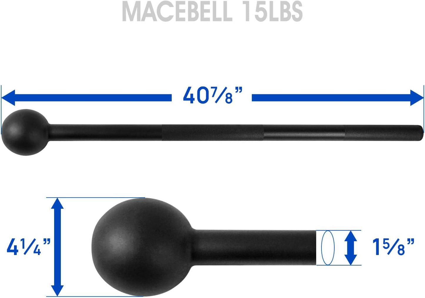 Steel Mace Bell for Comprehensive Strength Training - Enhancing Full Body, Muscle, Shoulder, Grip, and Forearm Workouts, Available in 5 to 30 LB Options for Both Men and Women
