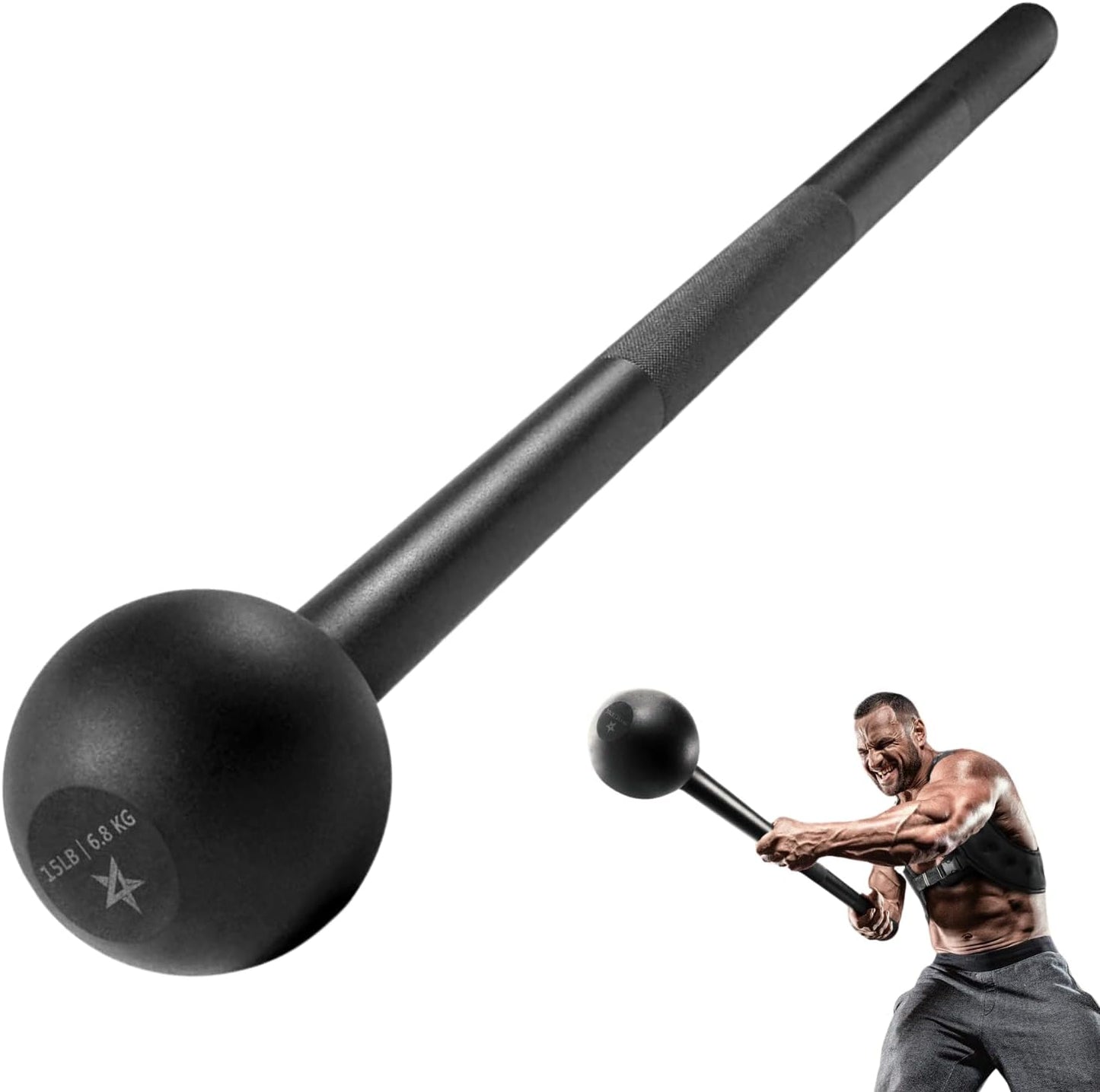Steel Mace Bell for Comprehensive Strength Training - Enhancing Full Body, Muscle, Shoulder, Grip, and Forearm Workouts, Available in 5 to 30 LB Options for Both Men and Women